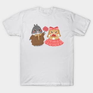 Bunny Flower Girl Couple _ Bailey and Sean | Bunniesmee Wedding Edition T-Shirt